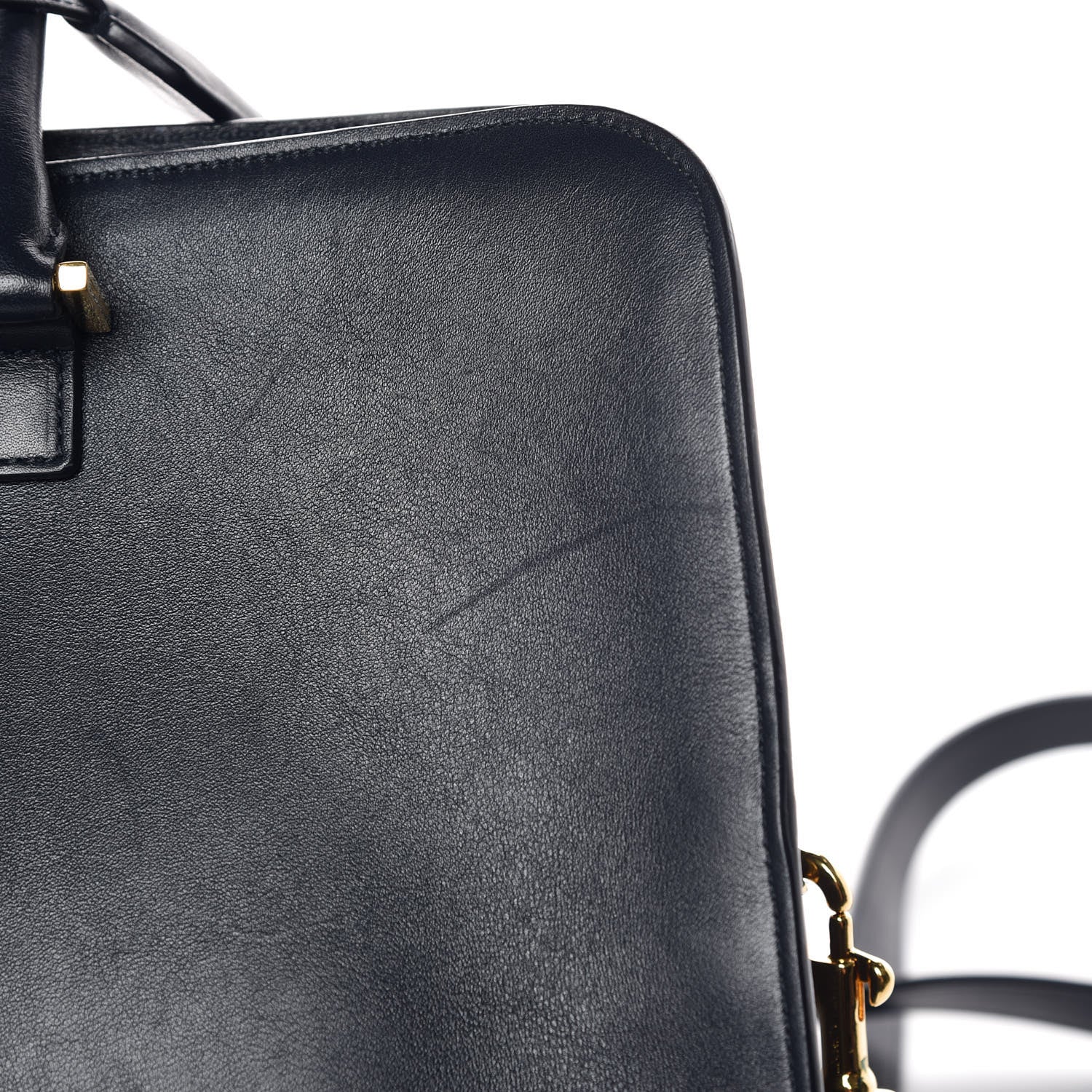 Saint Laurent Calfskin Medium Monogram Cabas Navy 12 of 12