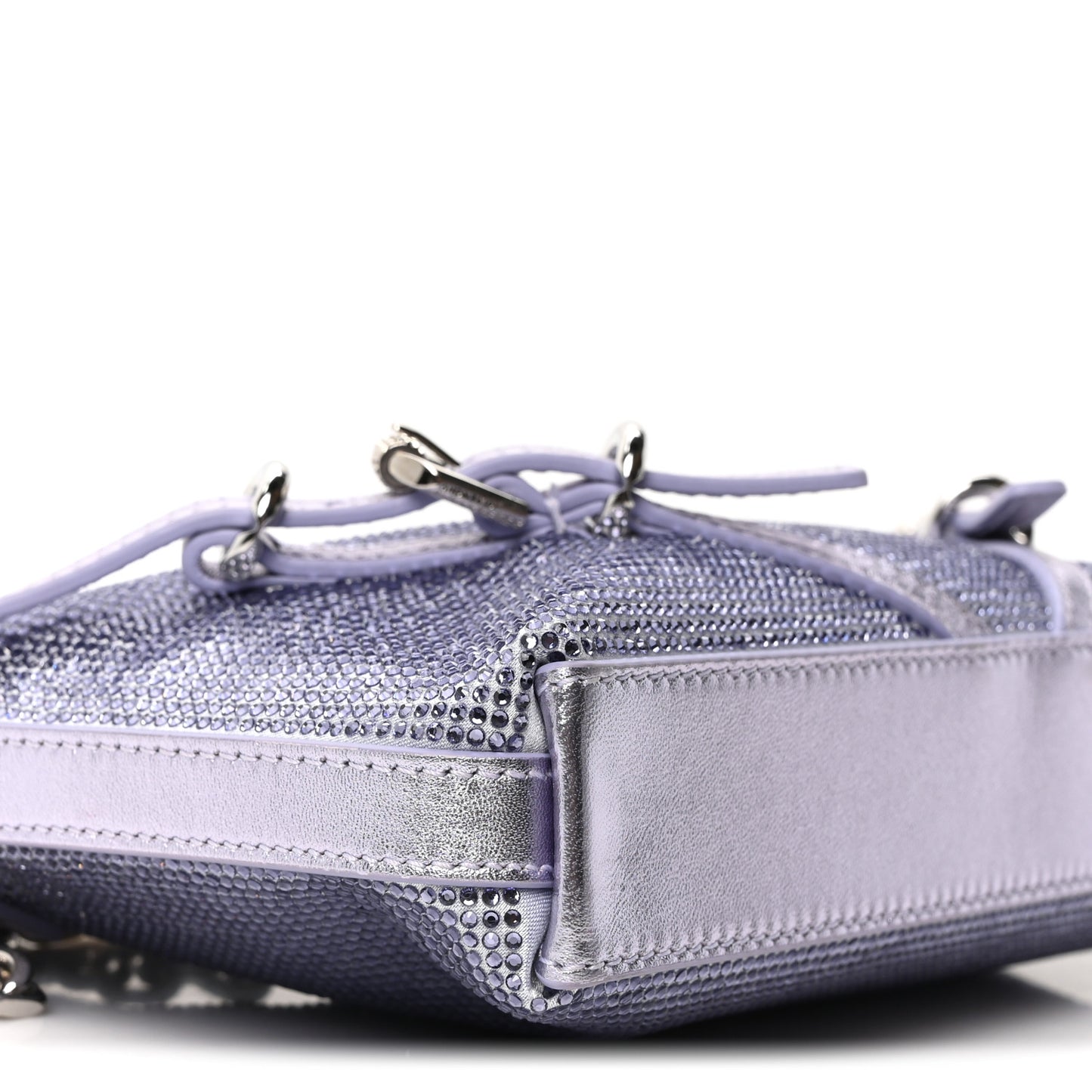 Satin Strass Mini Voyou Boyfriend Party Bag Lavender