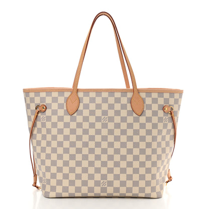 Louis Vuitton Damier Azur Neo Neverfull MM Rose Ballerine 3 of 13