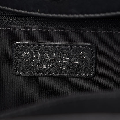 Chanel Calfskin Quilted Small Easy Shopping Tote Black 7 of 13