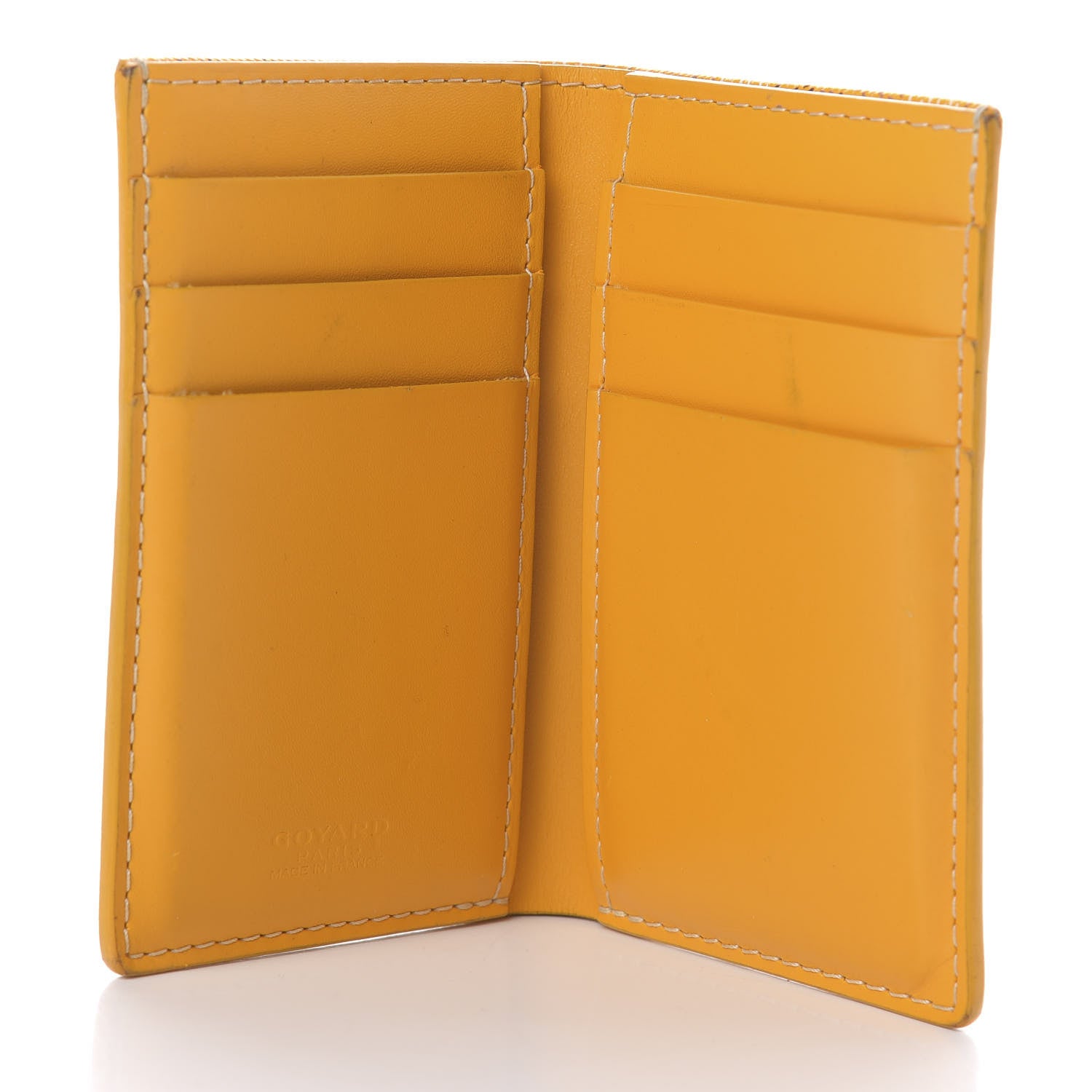 Goyard Goyardine Saint Pierre Card Holder Yellow 5 of 8