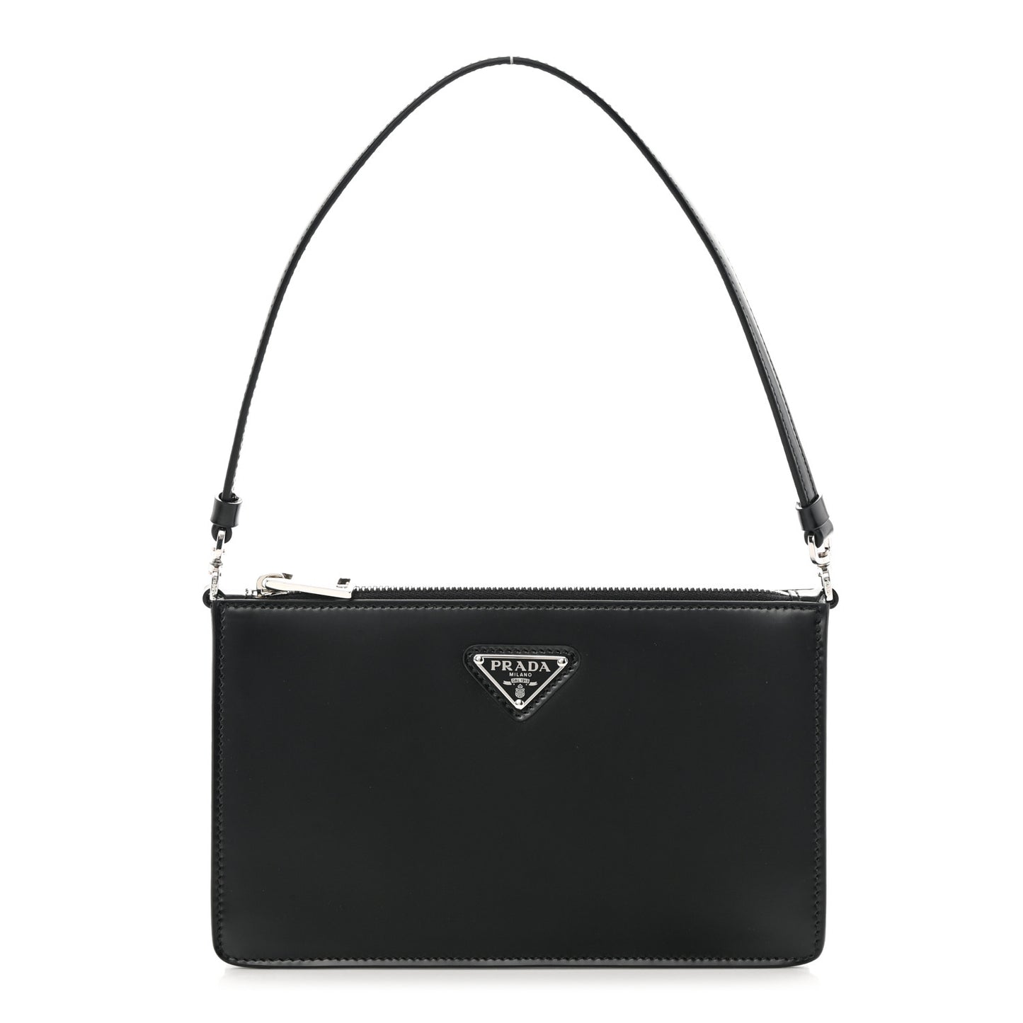 Spazzolato Mini Shoulder Bag Black