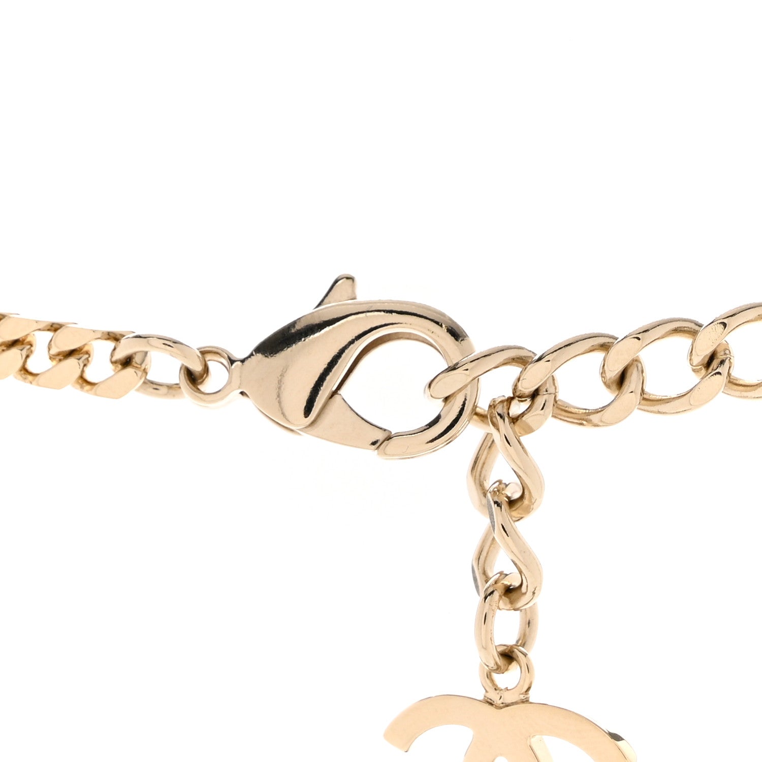 Chanel Crystal CC Chain Links Belt 80 Gold Silver 3 of 6