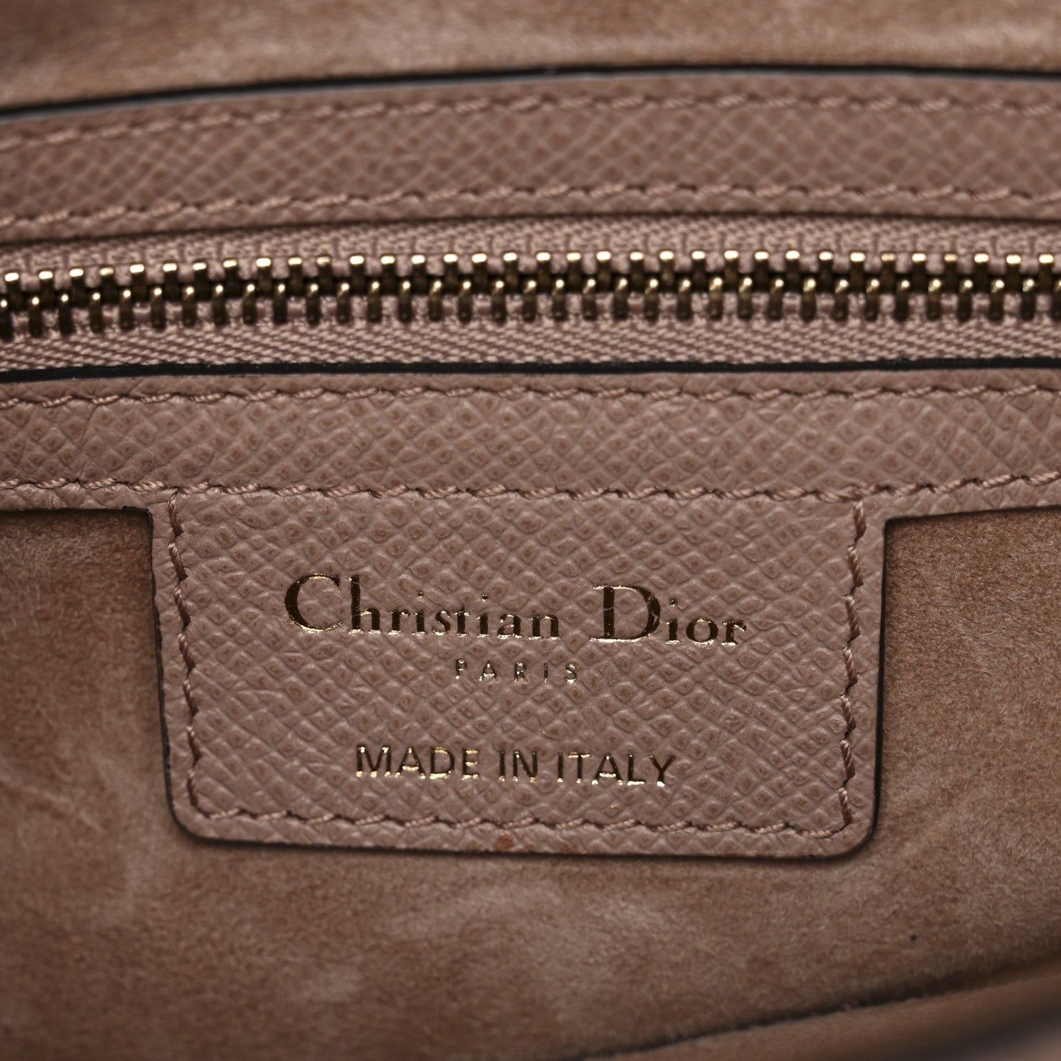 Christian Dior Grained Calfskin Saddle Bag With Strap Blush 6 of 10