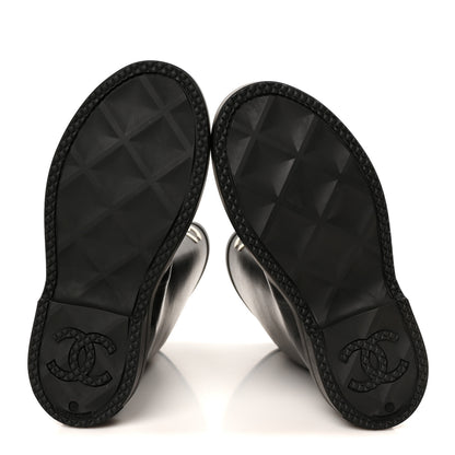 Chanel Caoutchouk CC High Boots 40 Black 6 of 10