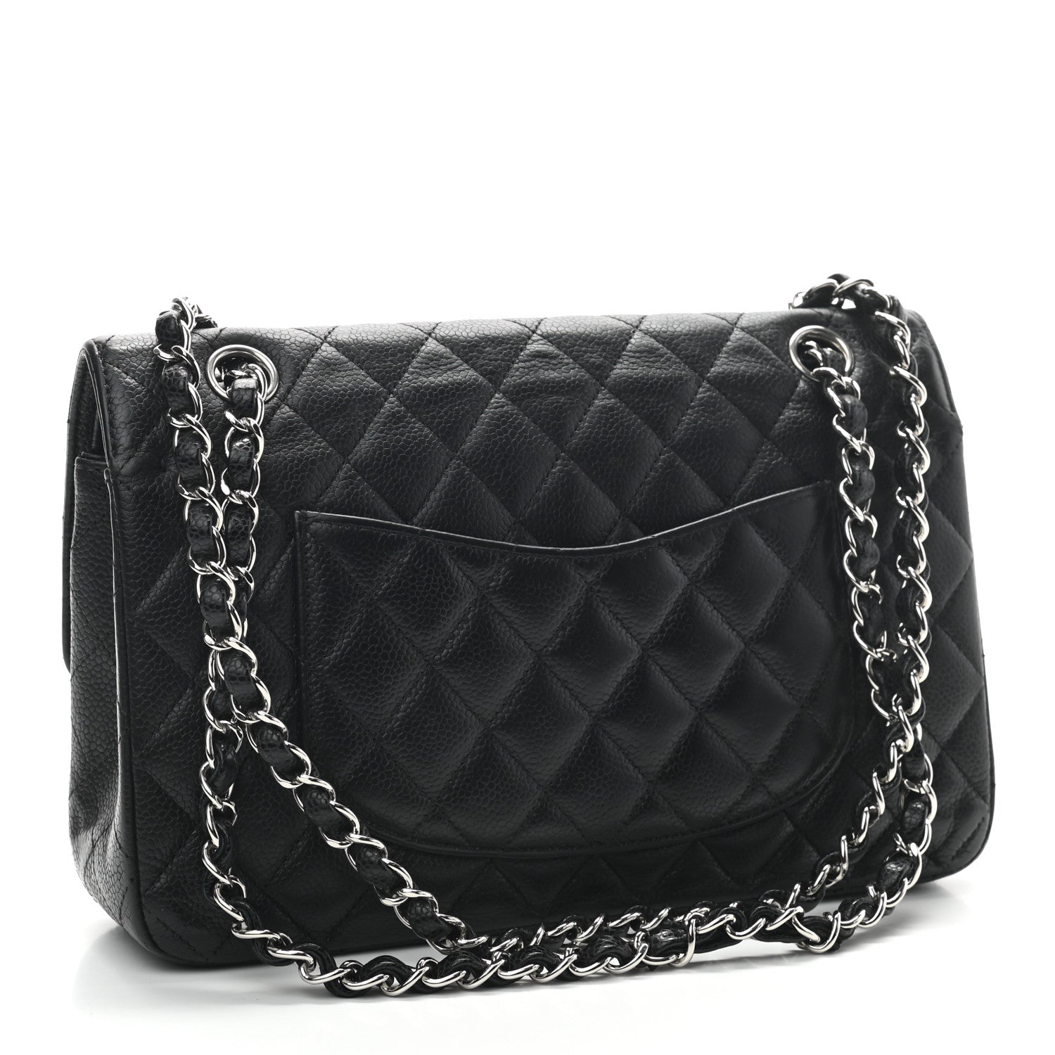 Chanel Caviar Quilted Medium Double Flap Black 2 of 8