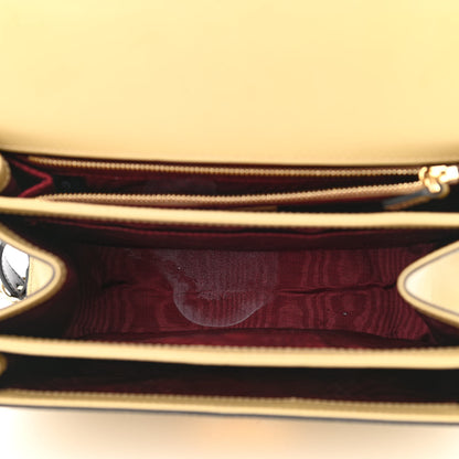 Gucci Smooth Calfskin Small Zumi Shoulder Bag Beige Black 4 of 18