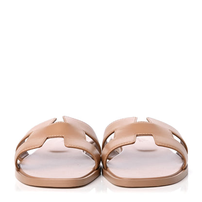 Hermes Box Calfskin Oran Sandals 38 2 of 8