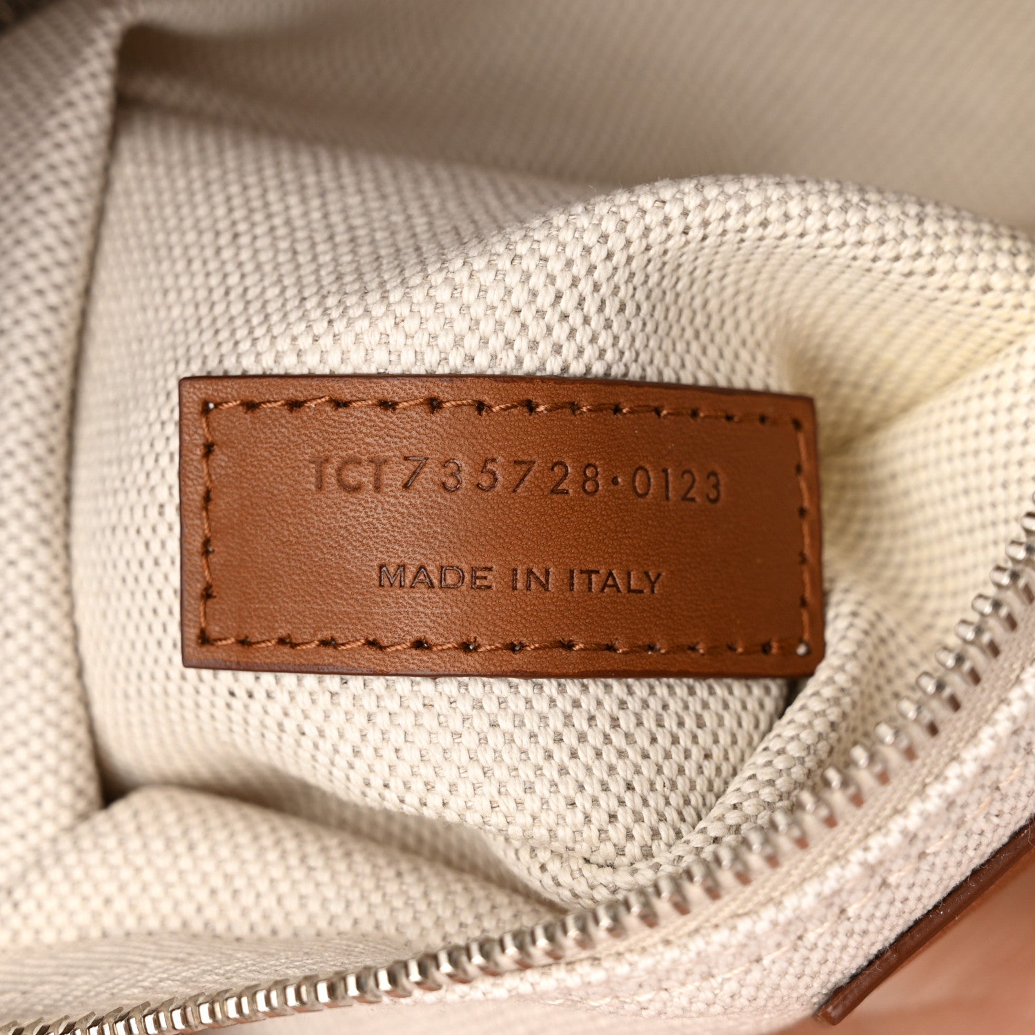 Saint Laurent Canvas Calfskin Rive Gauche Trapezoid Tote Beige 7 of 11