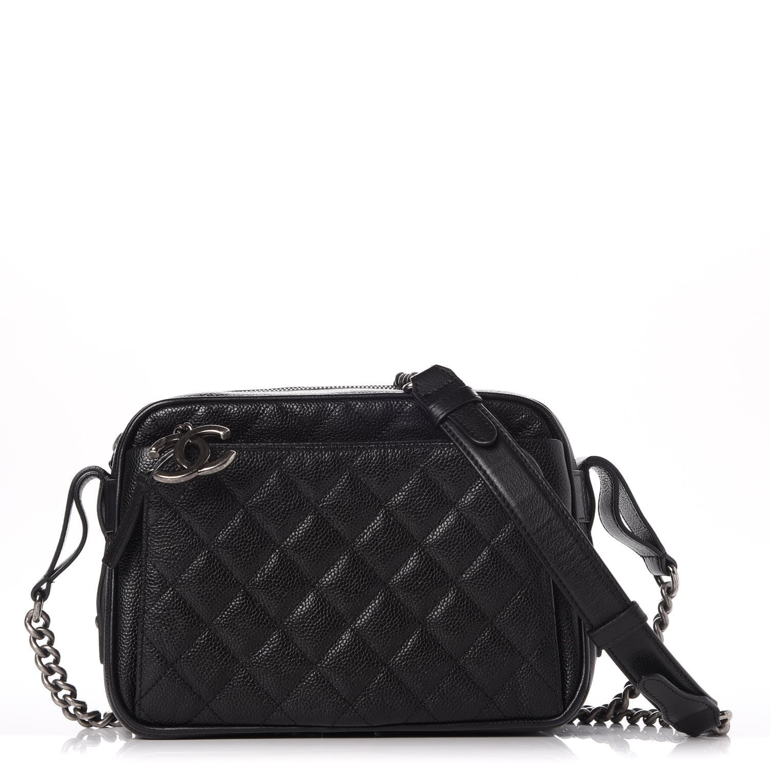 Chanel Caviar Quilted Medium Business Trip Camera Bag Black 1 of 8