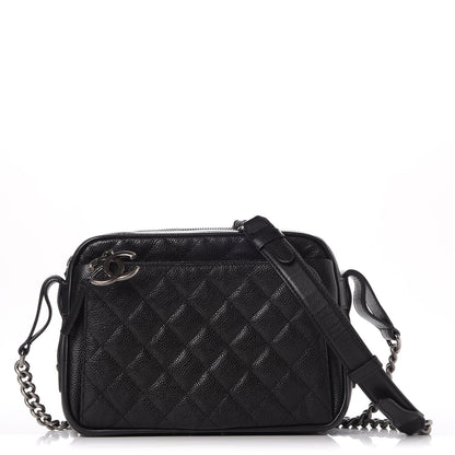 Chanel Caviar Quilted Medium Business Trip Camera Bag Black 1 of 8