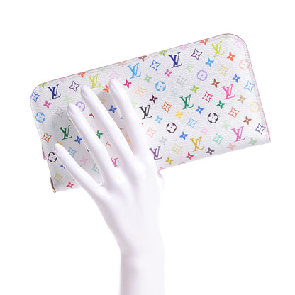 Louis Vuitton Monogram Multicolor Insolite Wallet White Litchi 2 of 8