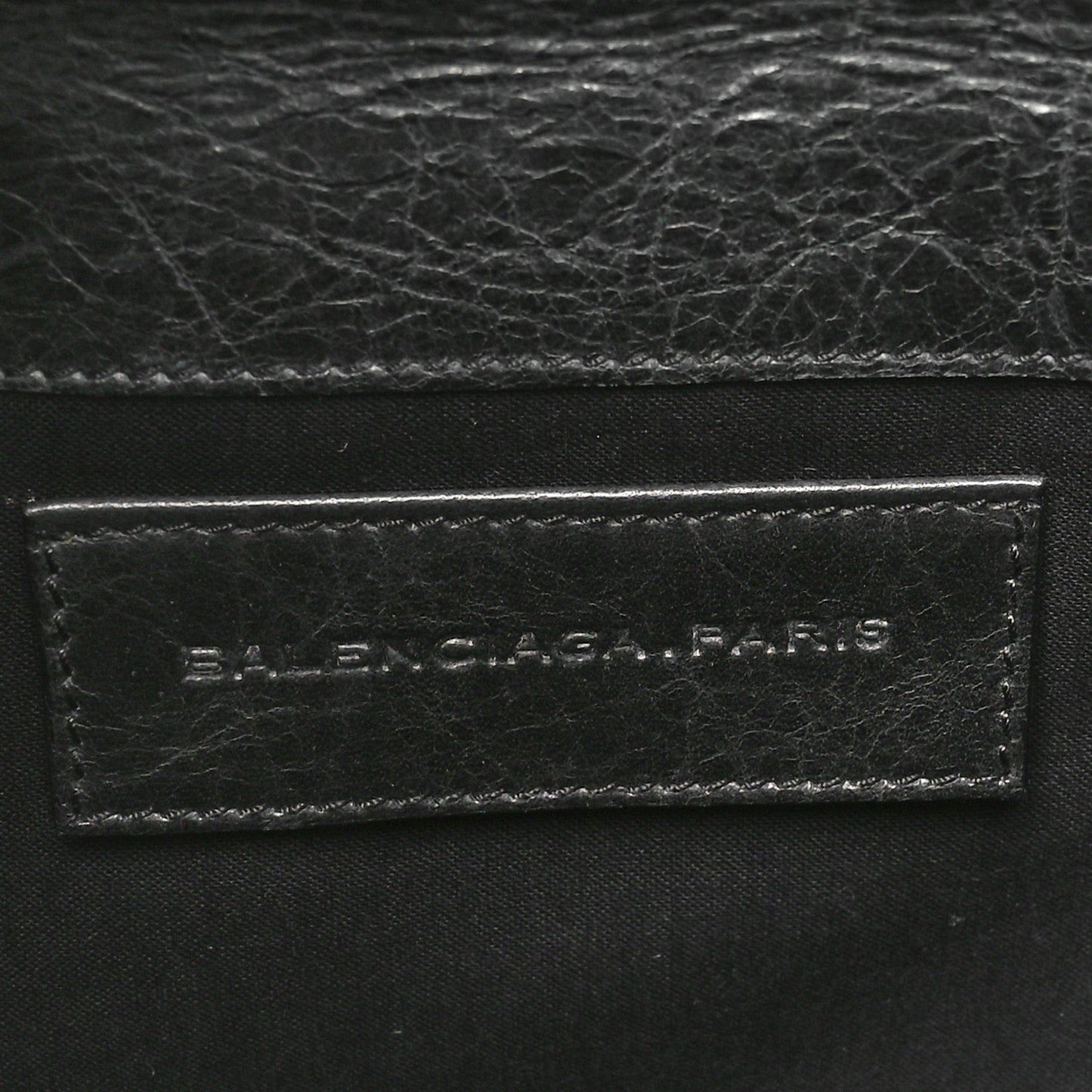 Agneau Giant Brogues Hardware Envelope Clutch Black