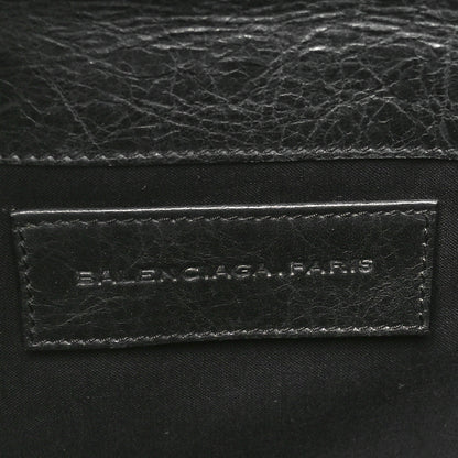 Balenciaga Agneau Giant Brogues Hardware Envelope Clutch Black 6 of 10
