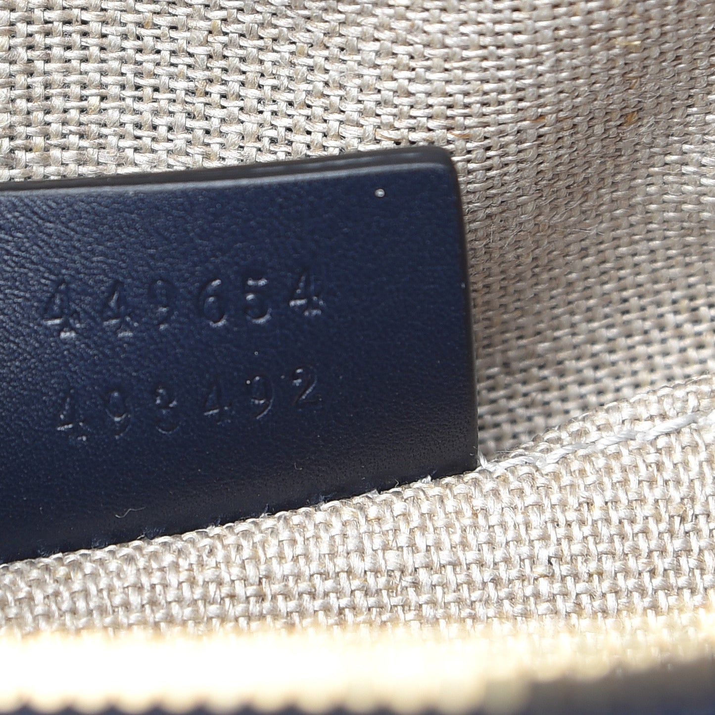 Soft Microguccissima Mini Dome Bag Blue