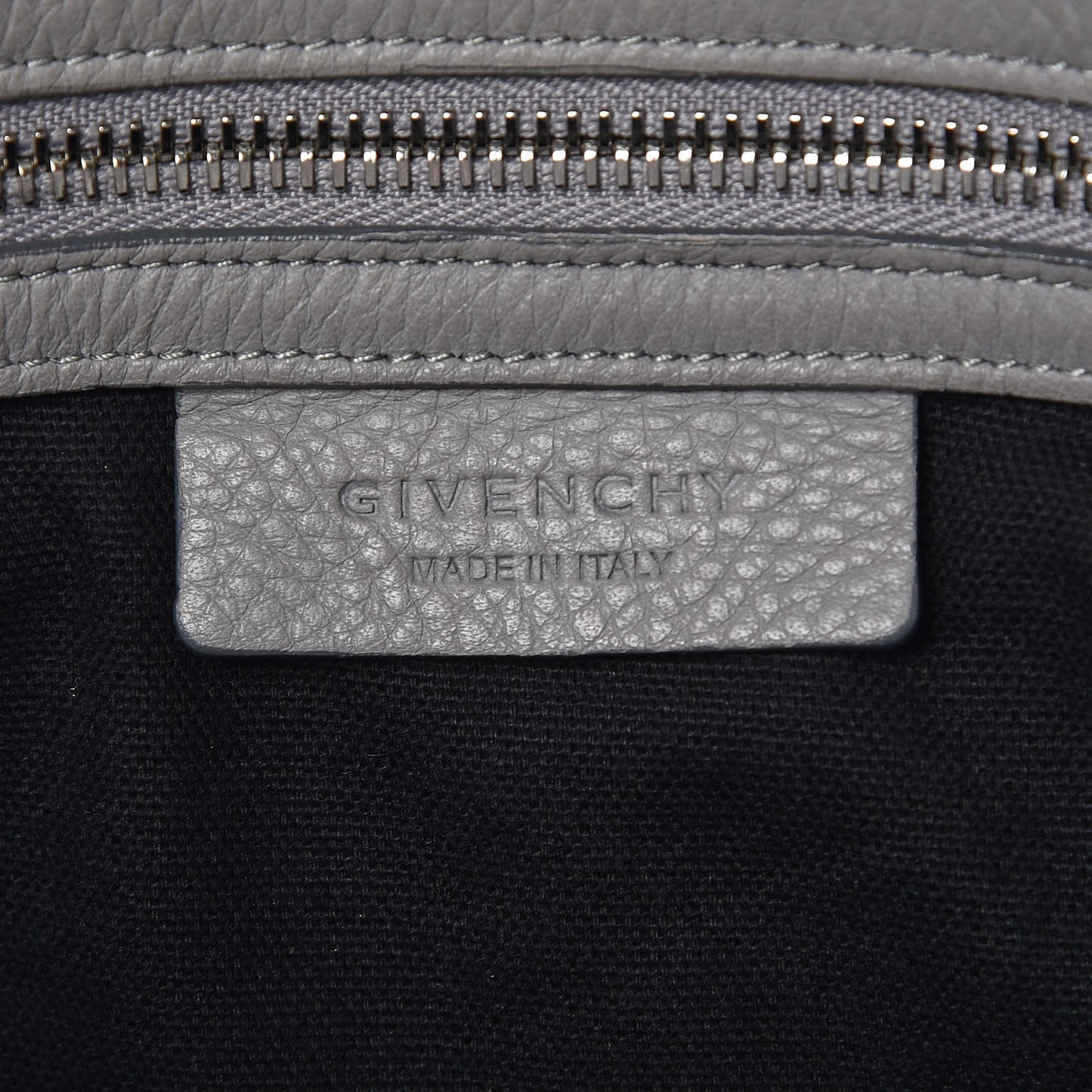 Grained Calfskin Medium Pandora Pure Flap Bag Pearl Grey