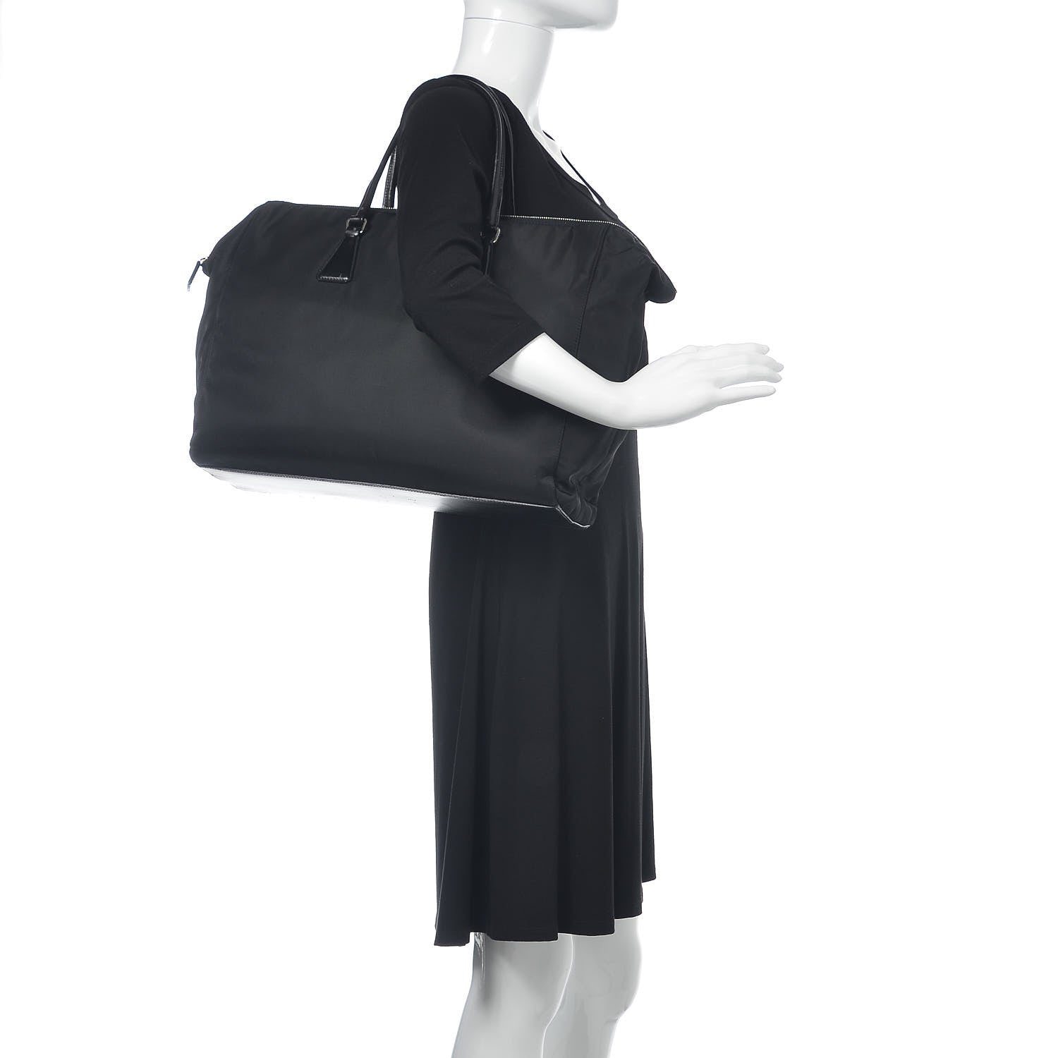 Prada Tessuto Nylon Weekender Black 2 of 14