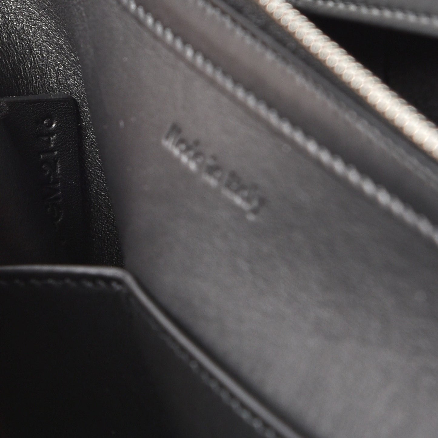 Supple Natural Calfskin Medium Tri-Fold Bag Black