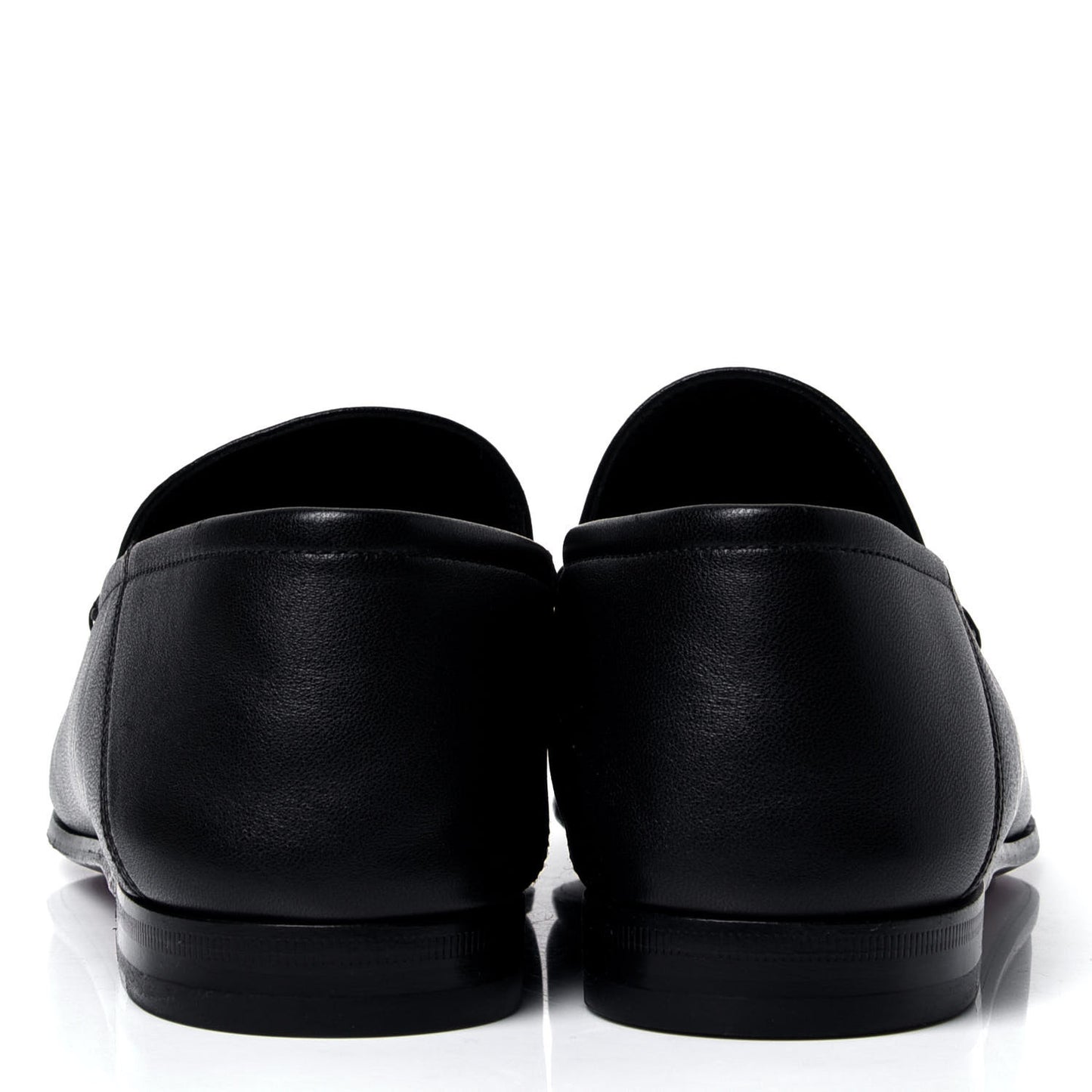 Lambskin Womens Brixton Horsebit Loafers 39.5 Black