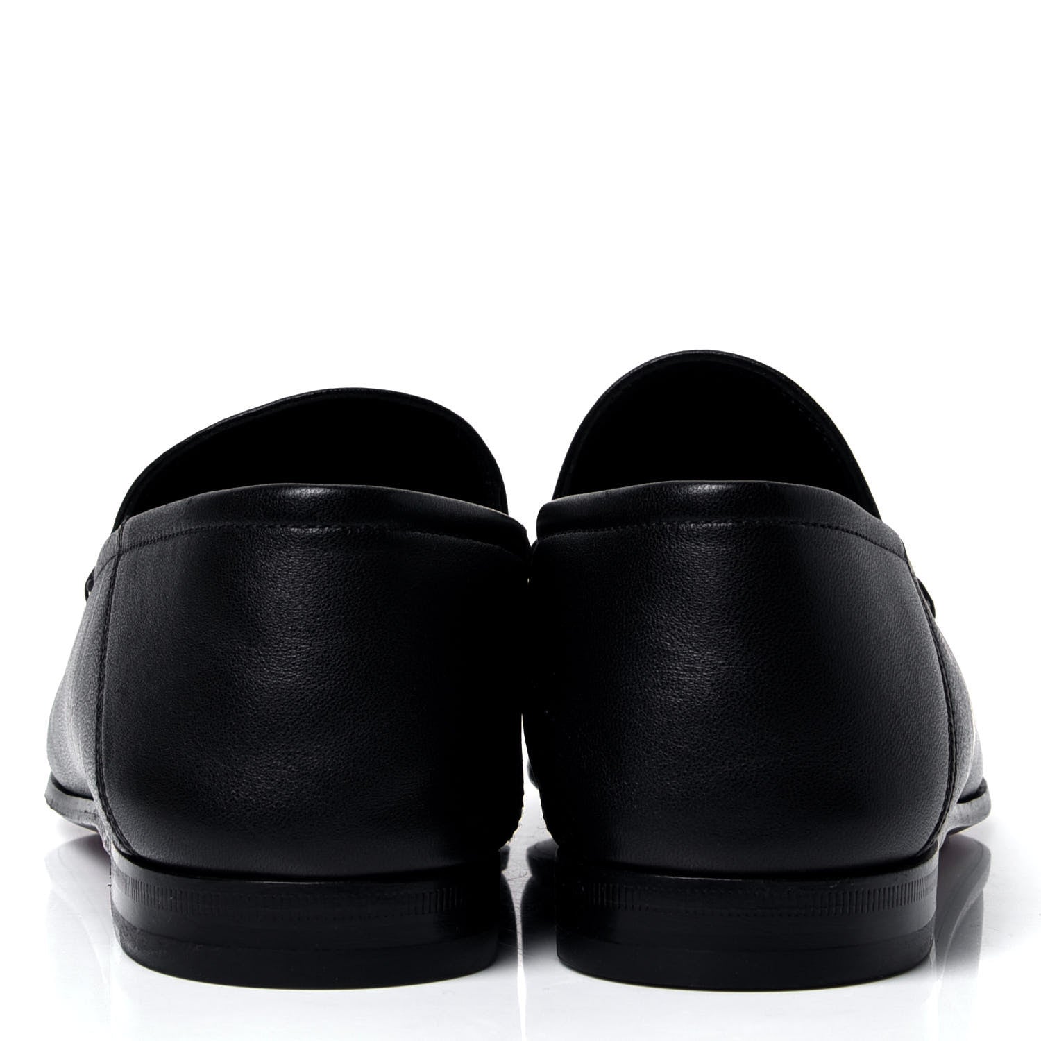 Gucci Lambskin Womens Brixton Horsebit Loafers 39.5 Black 4 of 6
