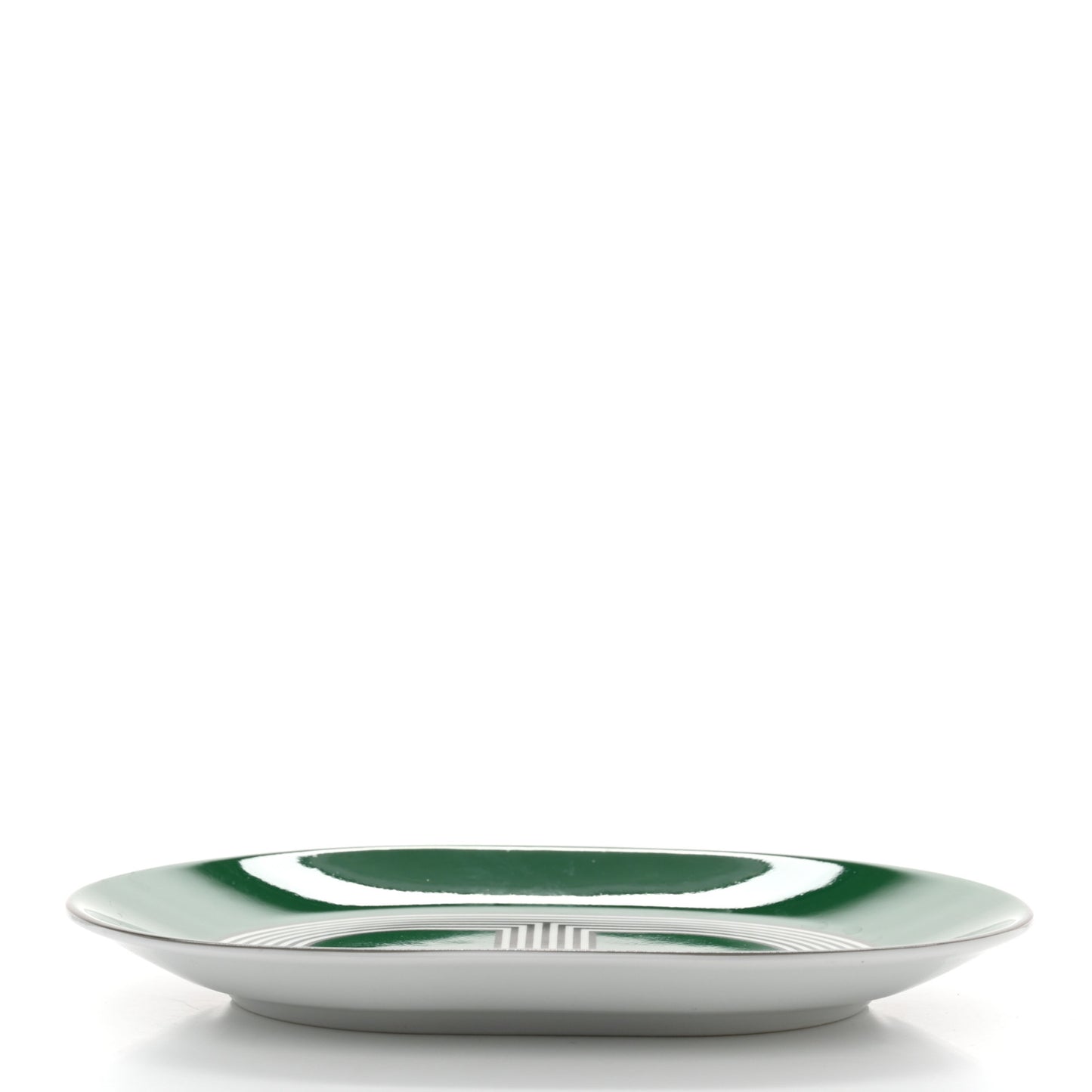 Porcelain Rallye 24 Mini Oval Plate Vert
