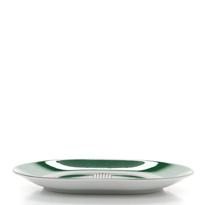 Hermes Porcelain Rallye 24 Mini Oval Plate Vert 3 of 5