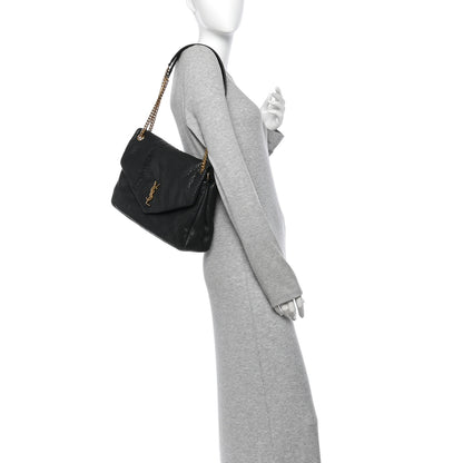 Saint Laurent Grained Lambskin Large Calypso Black 2 of 11