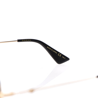 Gucci Aviator Sunglasses GG0062S Black Gold 6 of 7