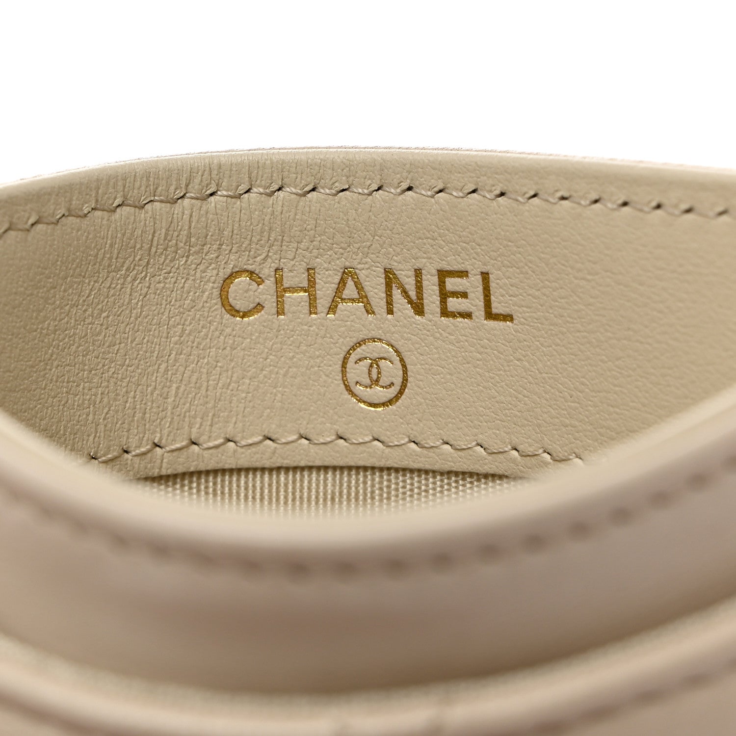 Chanel Lambskin Quilted Chanel 19 Card Holder Light Beige 6 of 9