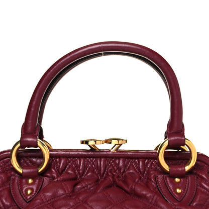 Marc Jacobs Calfskin Quilted Leather Stam Bag Red 10 of 10