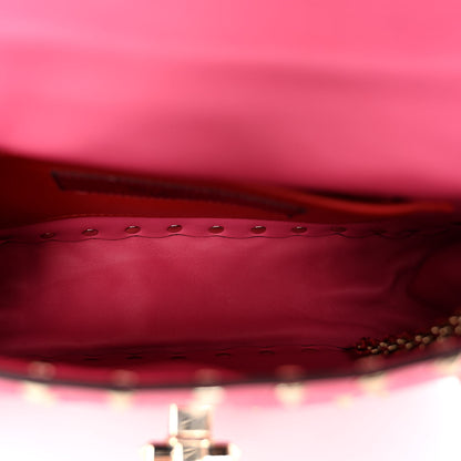 Valentino Garavani Nappa Small Rockstud Spike Shoulder Bag Shadow Pink 5 of 9