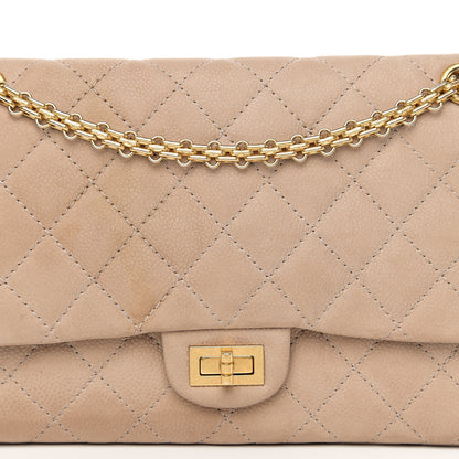 Chanel Iridescent Caviar Quilted 2.55 Reissue 226 Flap Beige 9 of 9