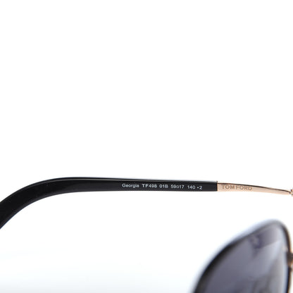 Tom Ford Acetate Georgia Sunglasses TF498 Black 6 of 8