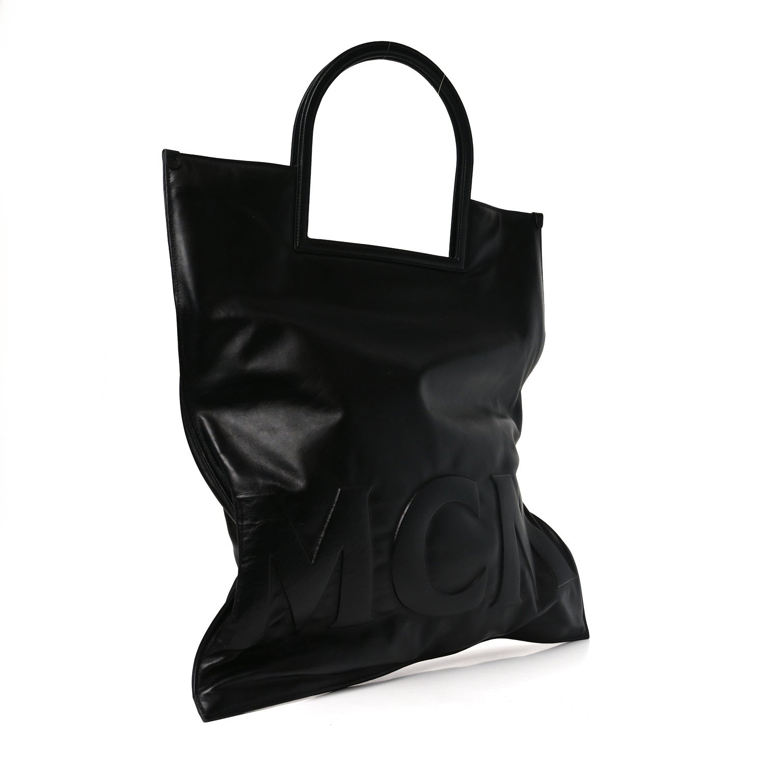 MCM Calfskin Aren Mega Honors Tote Black 3 of 9