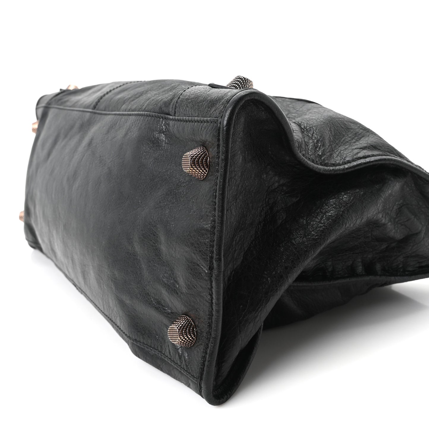 Agneau Giant 21 Rose Gold Hardware Work Black