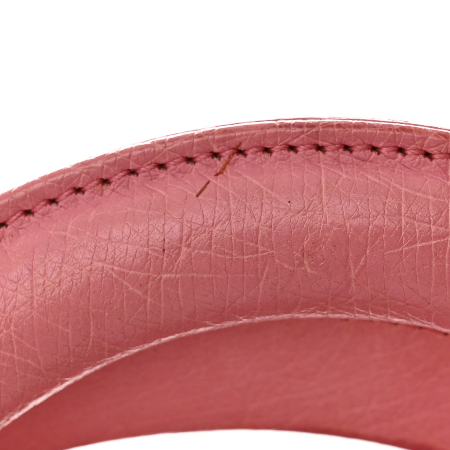 Ostrich Large Lady Dior Pink