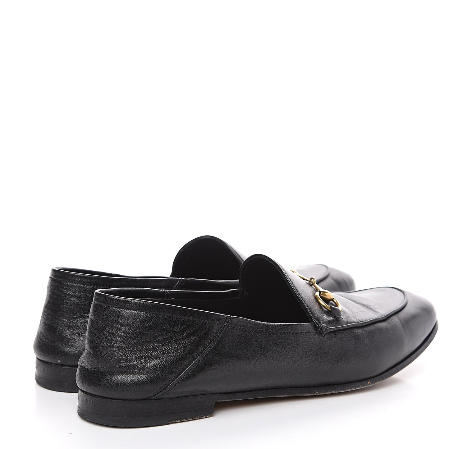 Lambskin Womens Brixton Horsebit Loafers 40 Black