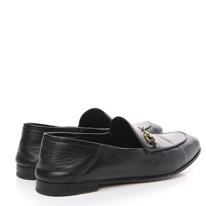 Gucci Lambskin Womens Brixton Horsebit Loafers 40 Black 4 of 13
