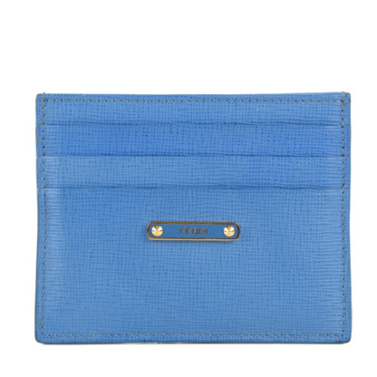 Fendi Vitello Elite Card Holder Blue 1 of 8