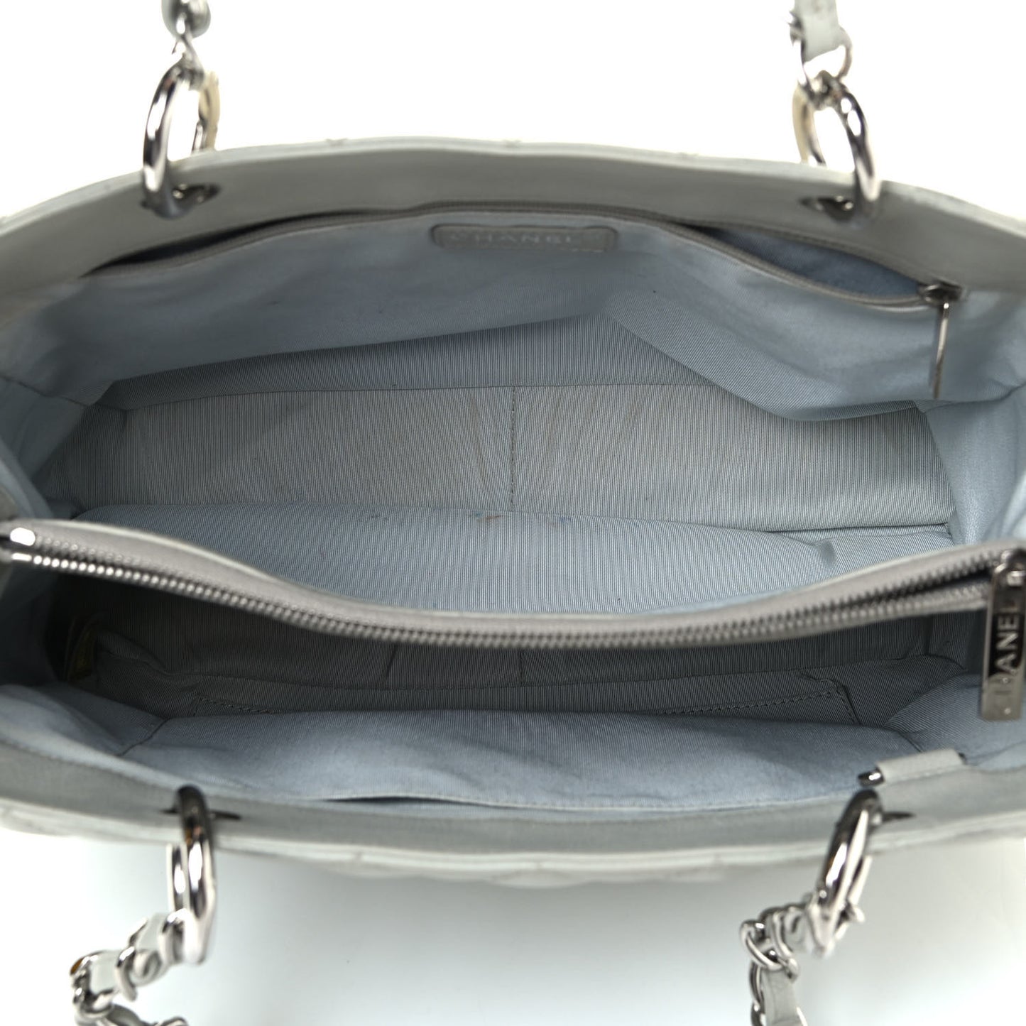 Caviar Quilted Grand Shopping Tote GST Grey