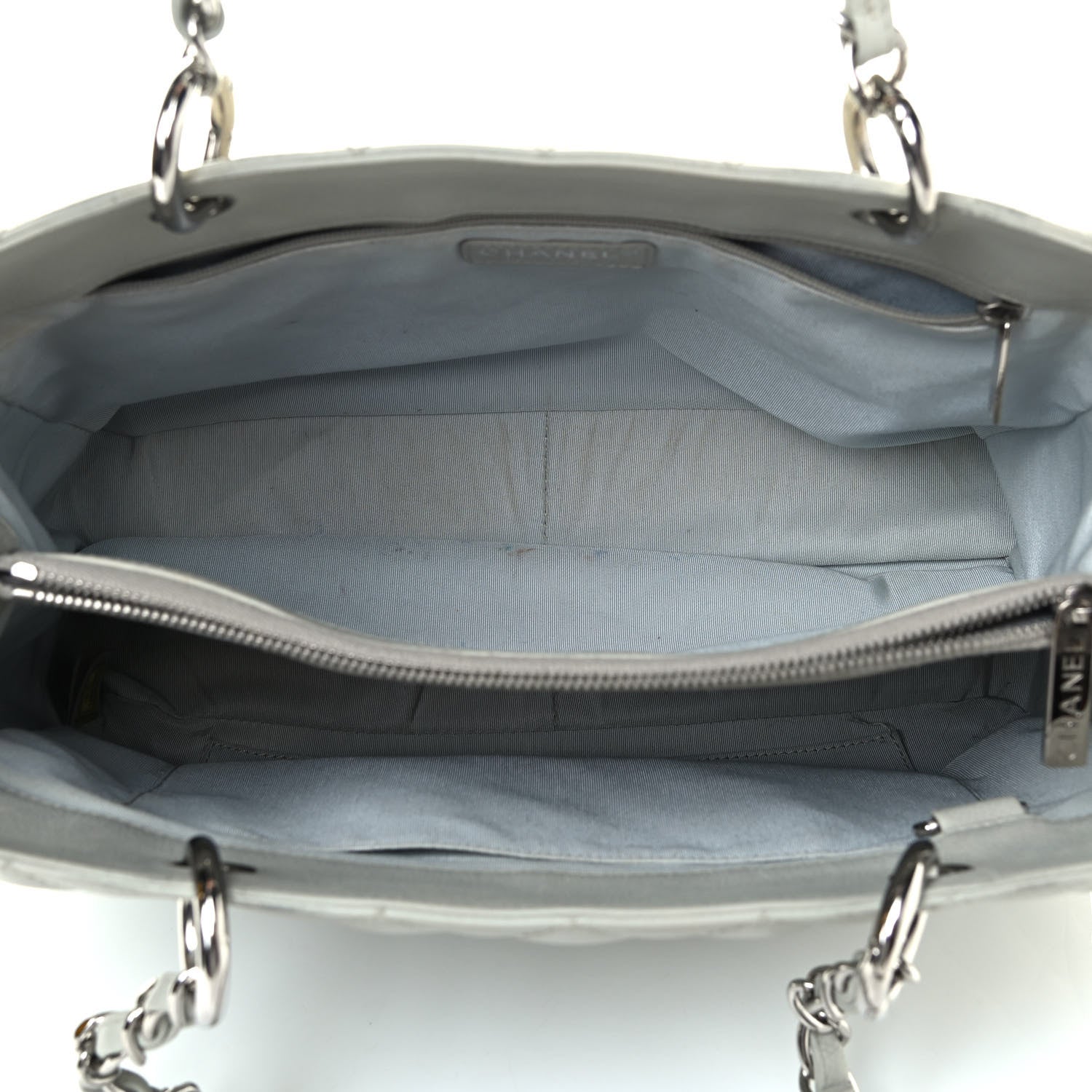 Chanel Caviar Quilted Grand Shopping Tote GST Grey 4 of 4