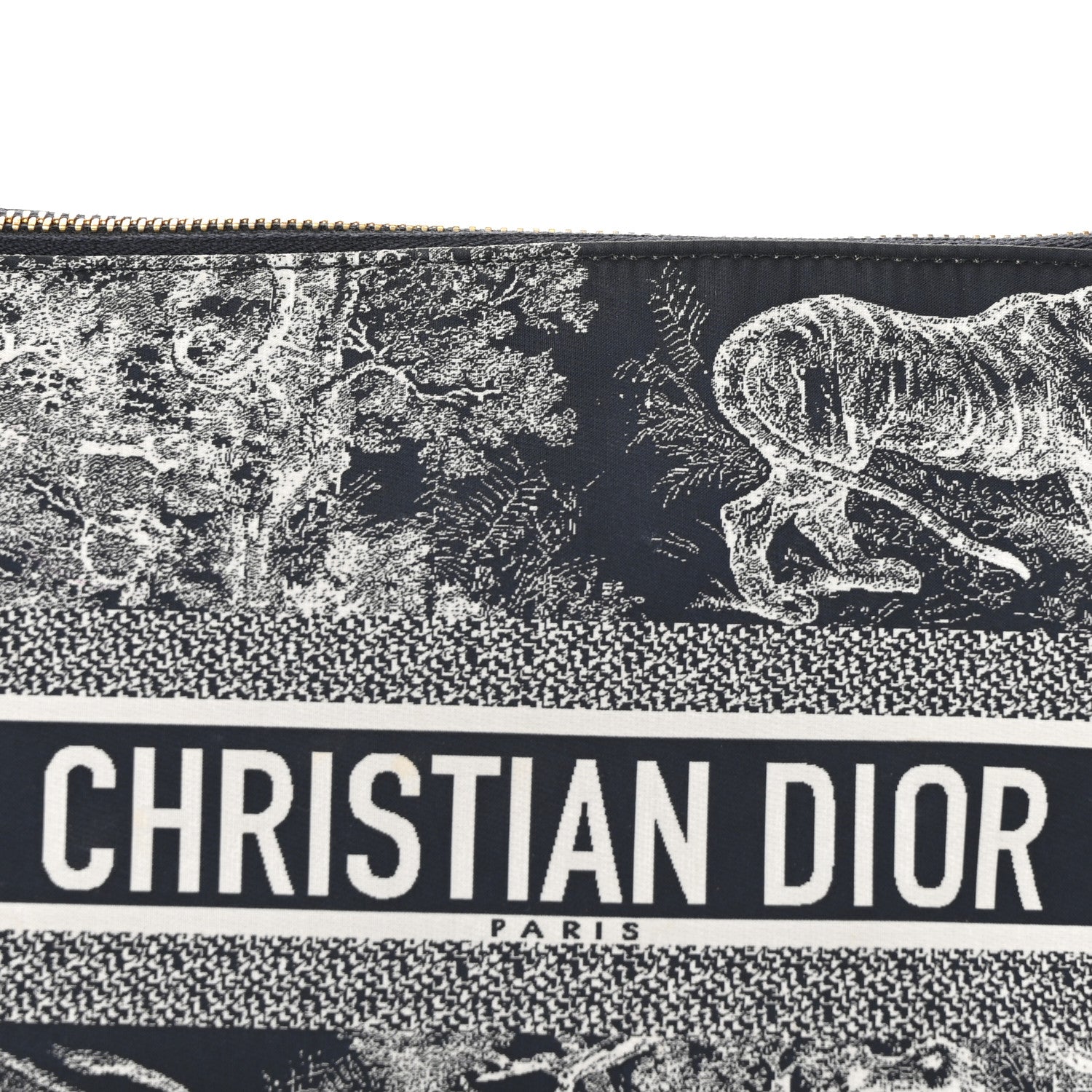 Christian Dior Technical Fabric Toile De Jouy DiorTravel Nomad Pouch Blue 8 of 11