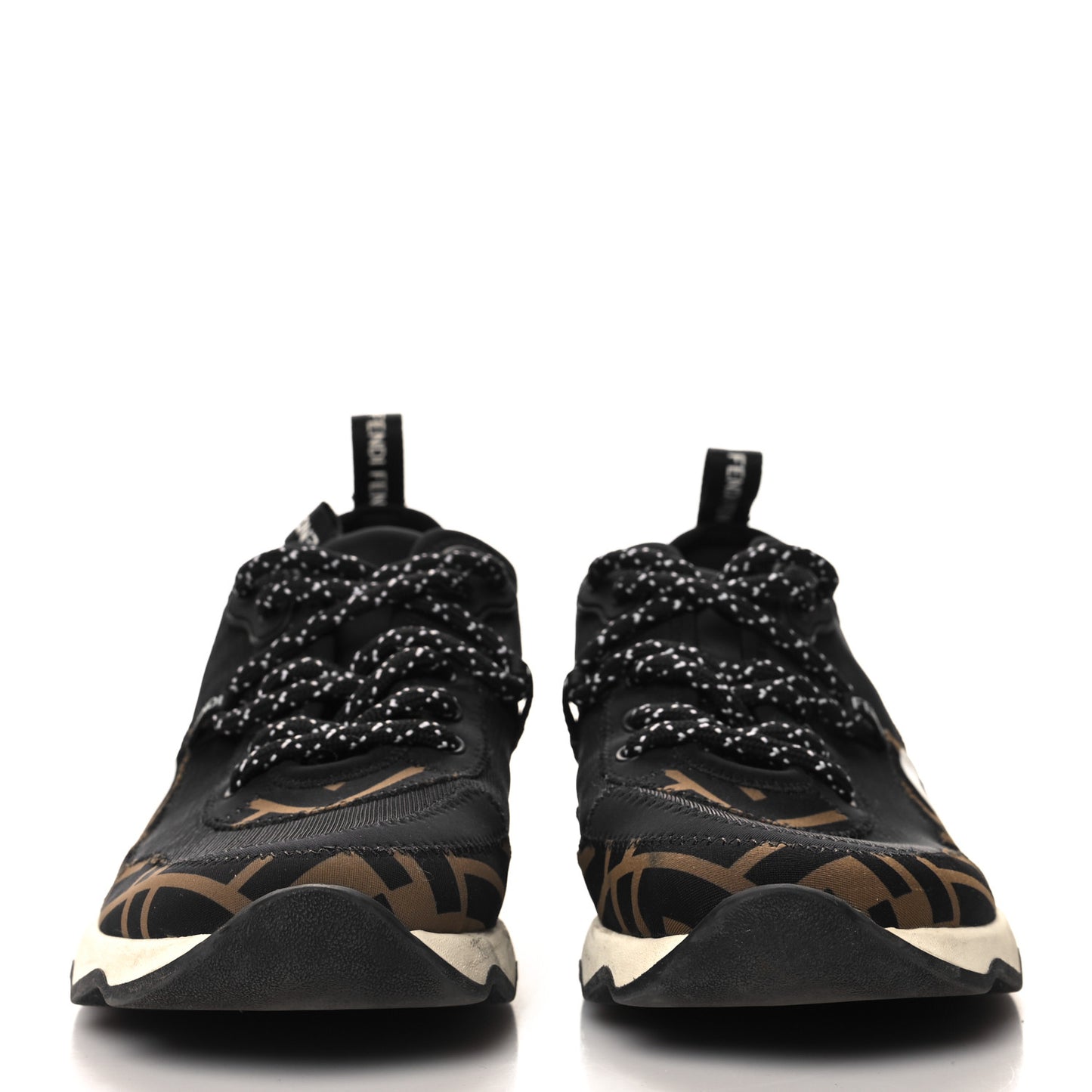 Technical Mesh Lycra FFreedom Patchwork Sneakers 36.5 Black Tobacco