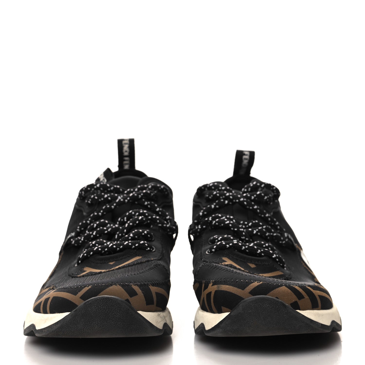 Fendi Technical Mesh Lycra FFreedom Patchwork Sneakers 36.5 Black Tobacco 3 of 8