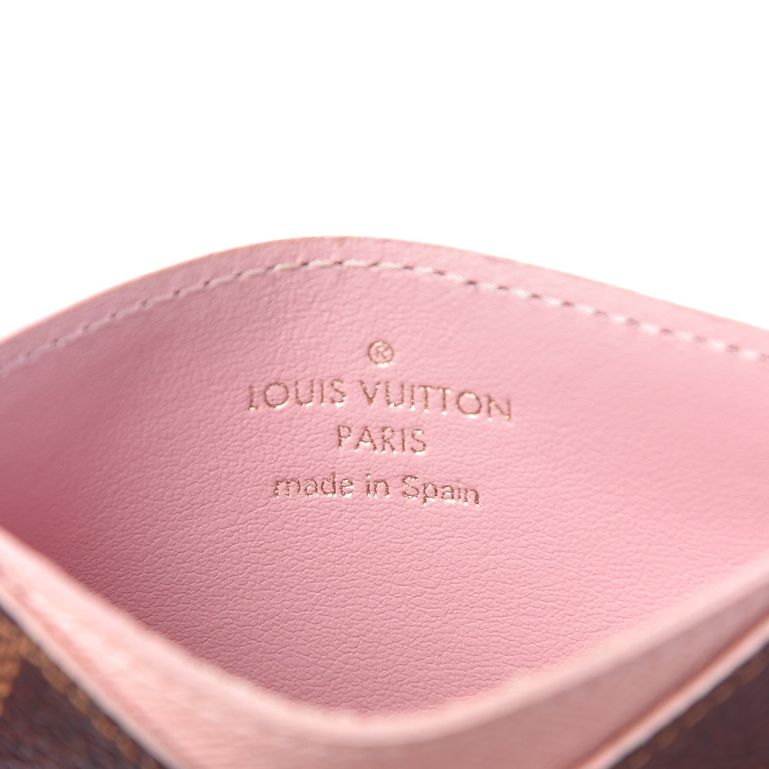 Louis Vuitton Damier Ebene Caissa Card Holder Rose Ballerine 6 of 9