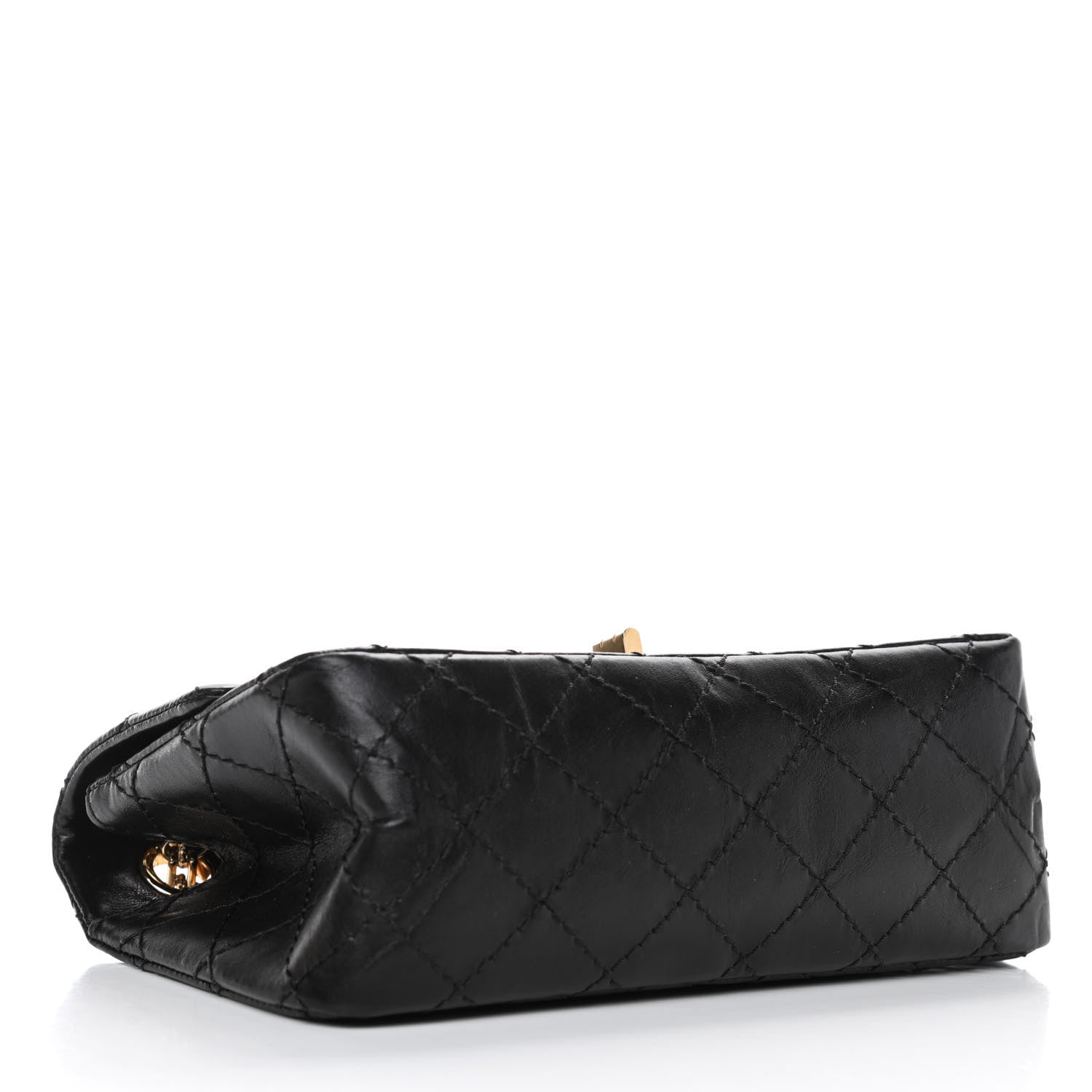 Chanel Aged Calfskin Quilted 2.55 Reissue Mini Flap Black 3 of 5