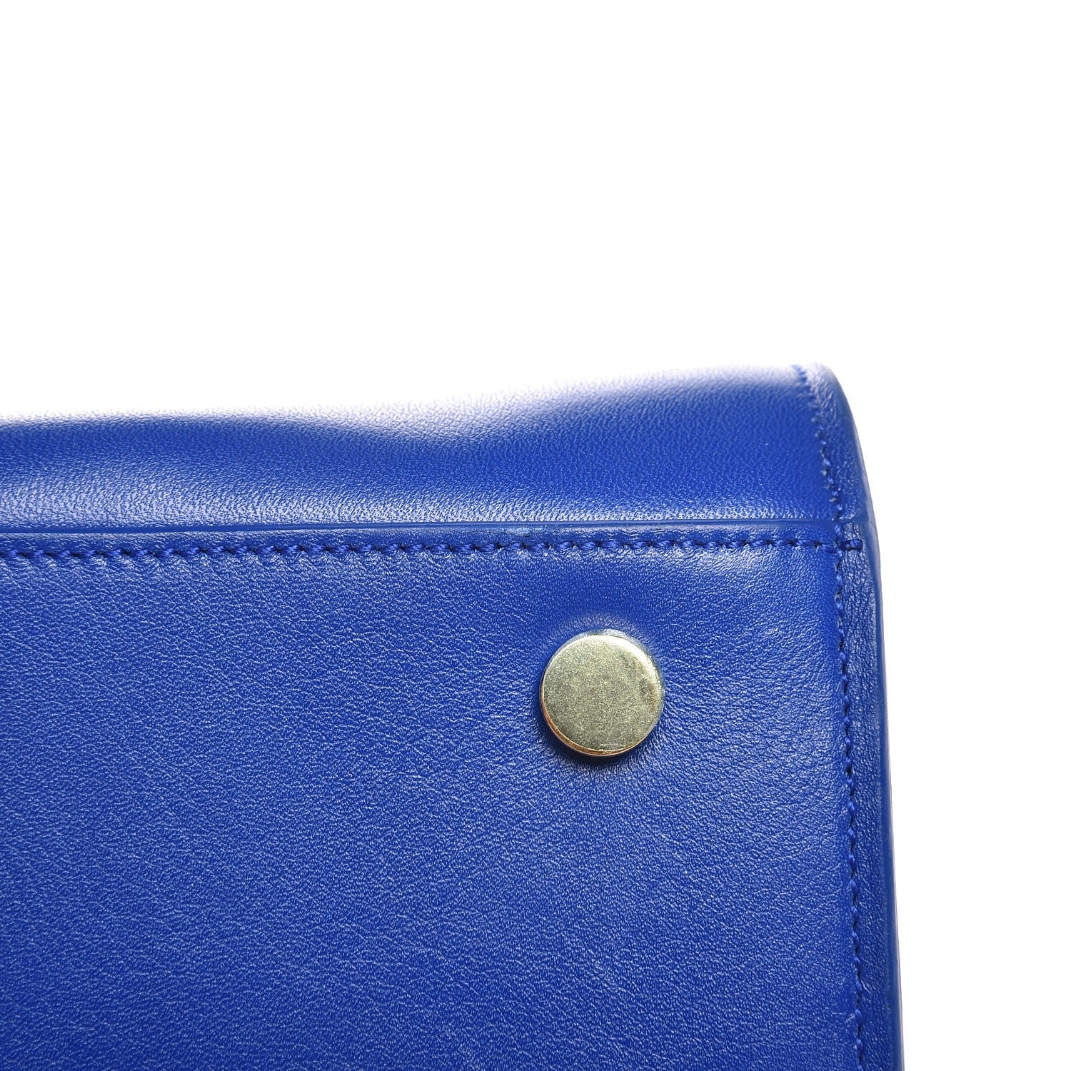 Saint Laurent Calfskin Small Sac De Jour Blue Majorelle 10 of 16