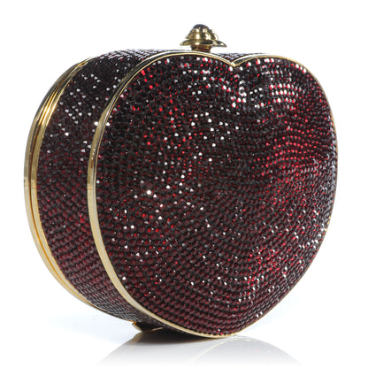 Judith Leiber Crystal Heart Minaudiere Clutch 3 of 8