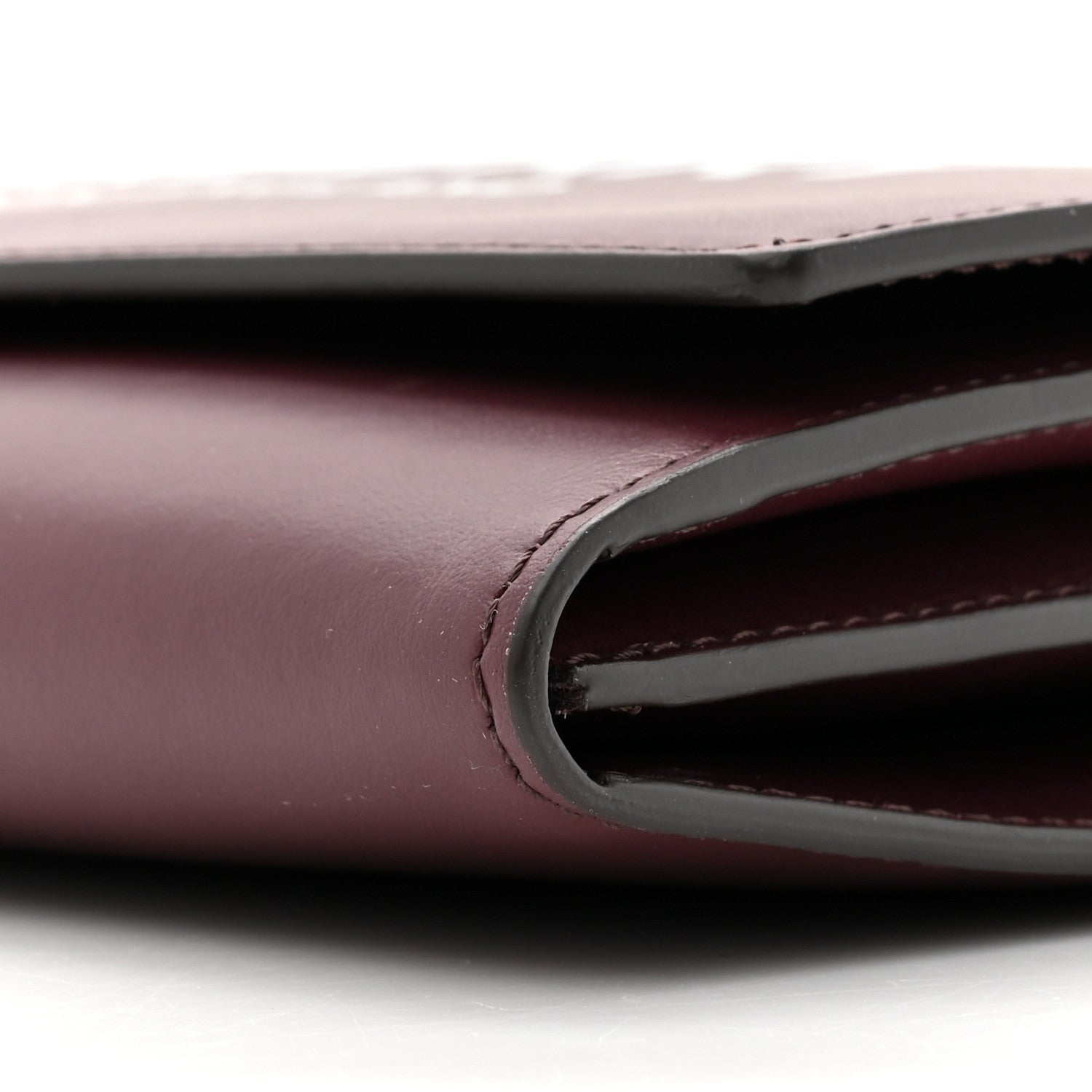 Burberry Calfskin Logo Hazelmere Wallet With Detachable Strap Deep Maroon 9 of 10