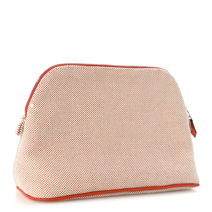 Hermes Cotton Canvas Crazy H Medium Bolide Case Orange Ficelle 3 of 8